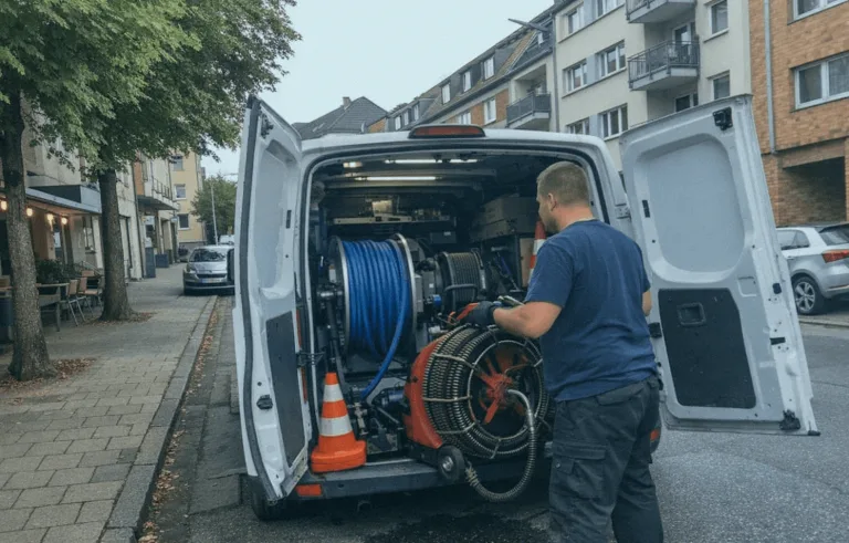 Stilisierte Servicegebietskarte rund um Bochum für Kanalreinigung und Rohrreinigung
